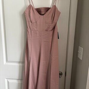 Express Blush Midi Dress